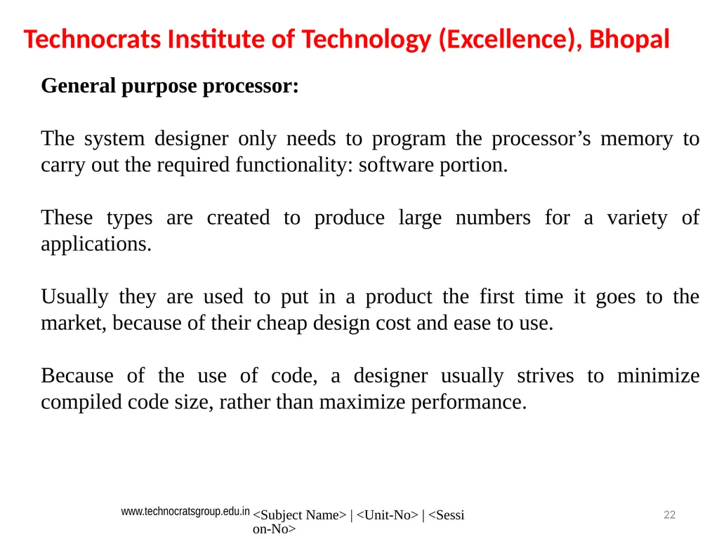 Microcontroller and Embedded system Embedded - slide 22 of 25