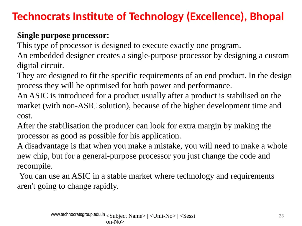 Microcontroller and Embedded system Embedded - slide 23 of 25