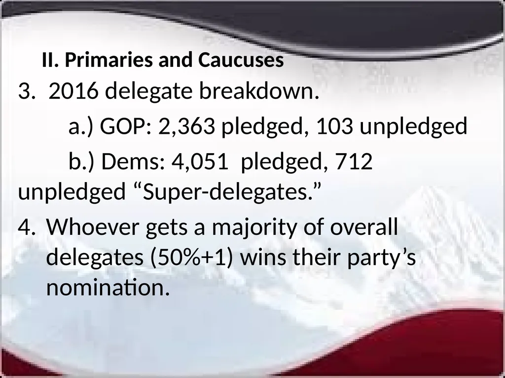 National Elections I. Modern American Political - slide 11 of 55