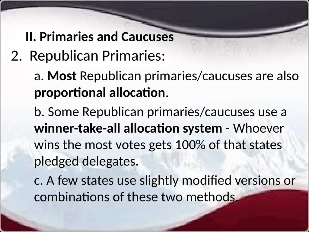 National Elections I. Modern American Political - slide 14 of 55