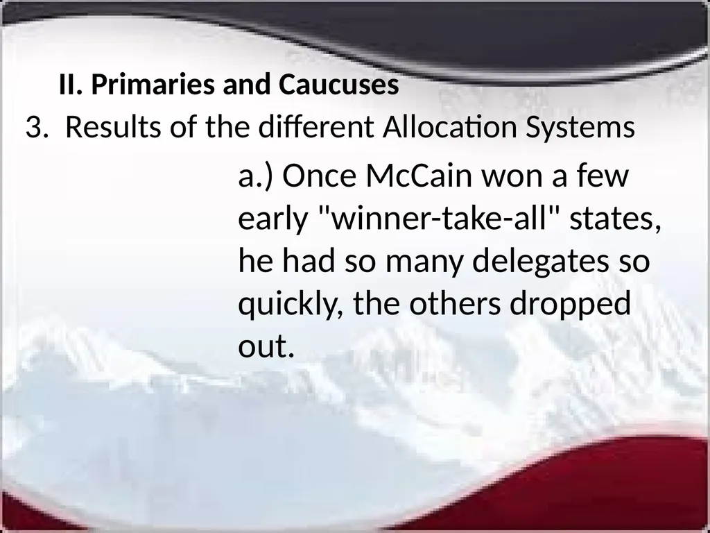 National Elections I. Modern American Political - slide 17 of 55