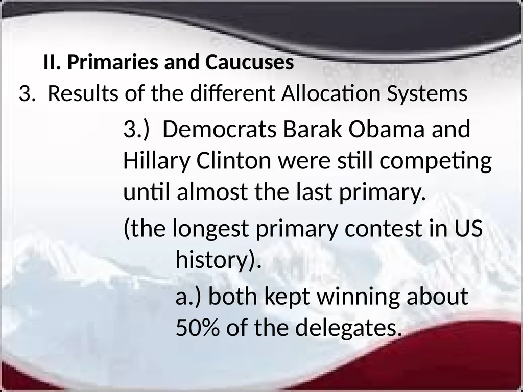 National Elections I. Modern American Political - slide 18 of 55