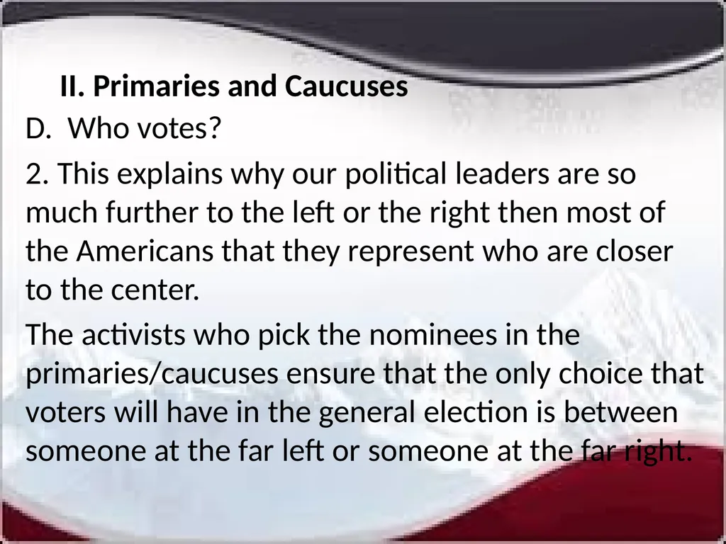 National Elections I. Modern American Political - slide 20 of 55