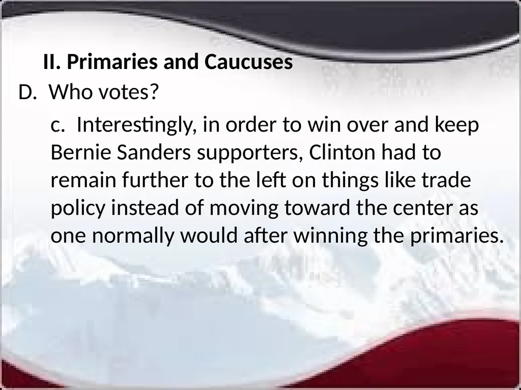 National Elections I. Modern American Political - slide 22 of 55