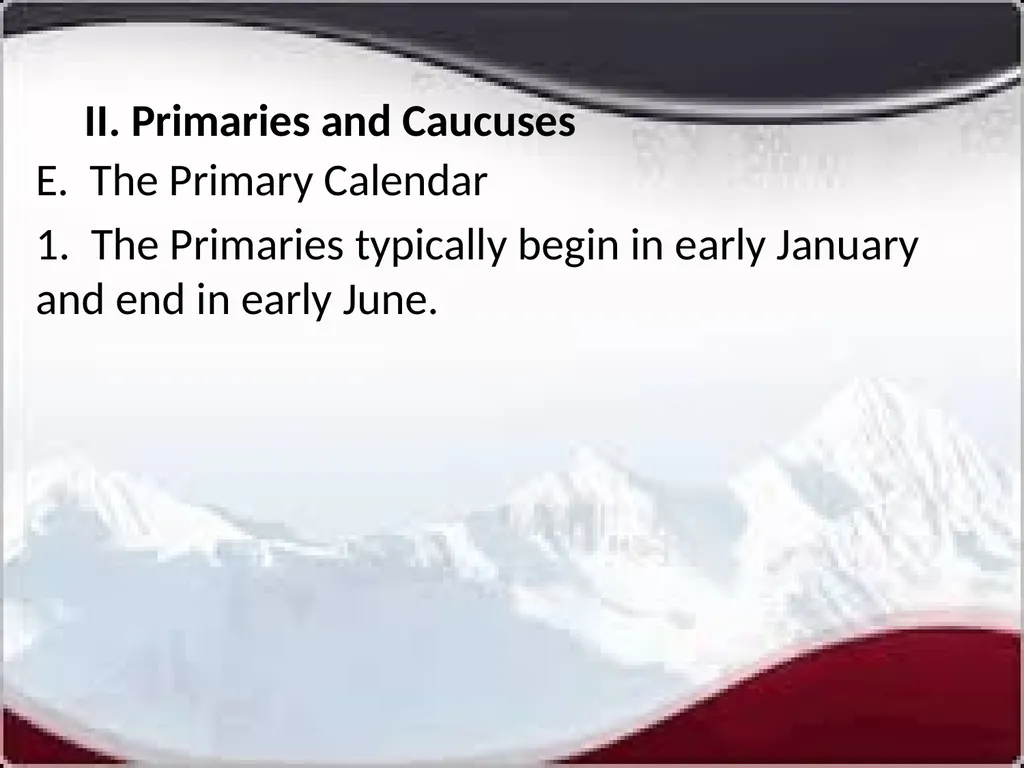 National Elections I. Modern American Political - slide 23 of 55