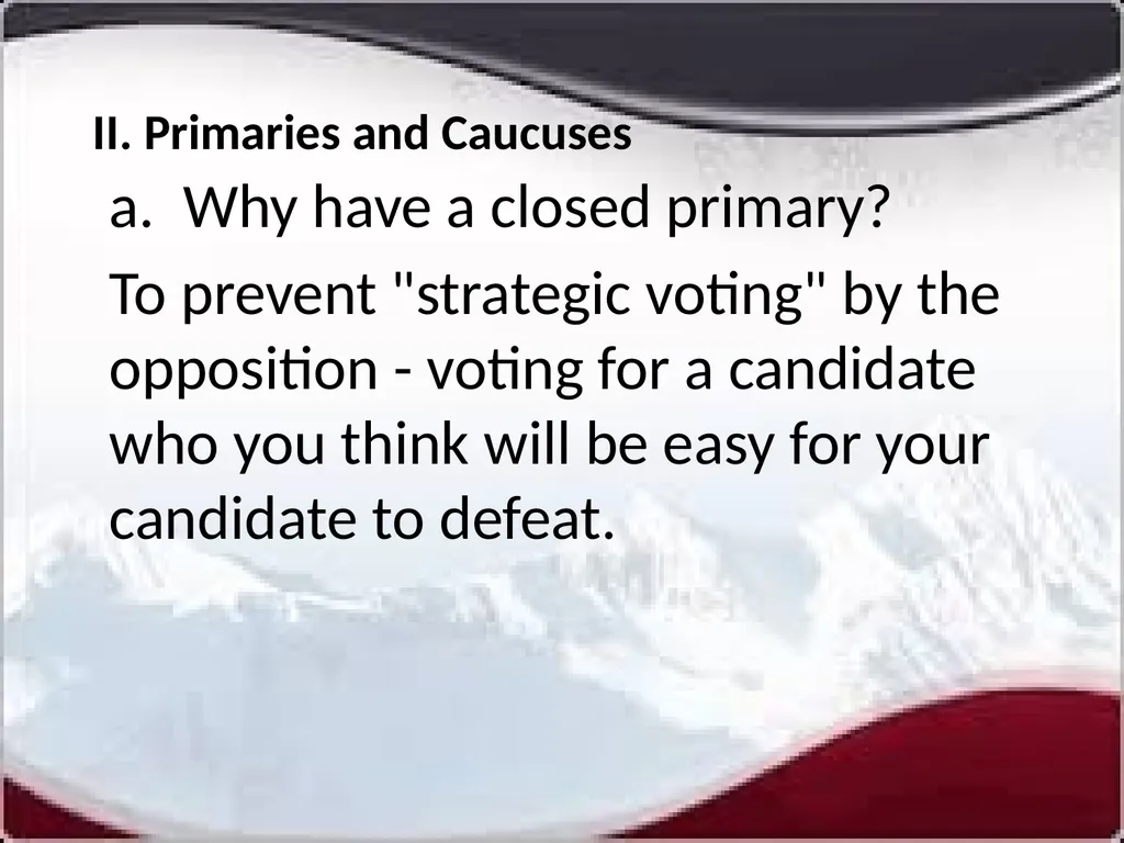 National Elections I. Modern American Political - slide 8 of 55