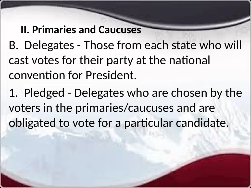National Elections I. Modern American Political - slide 9 of 55