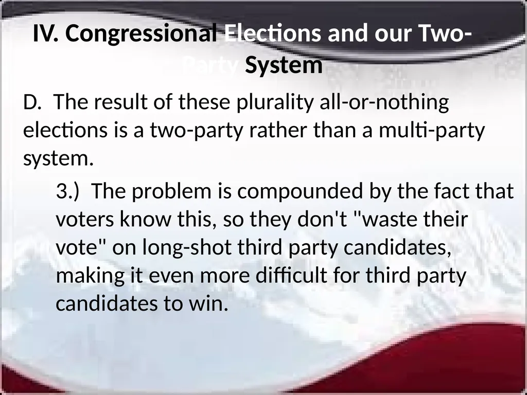 National Elections I. Modern American Political - slide 40 of 55