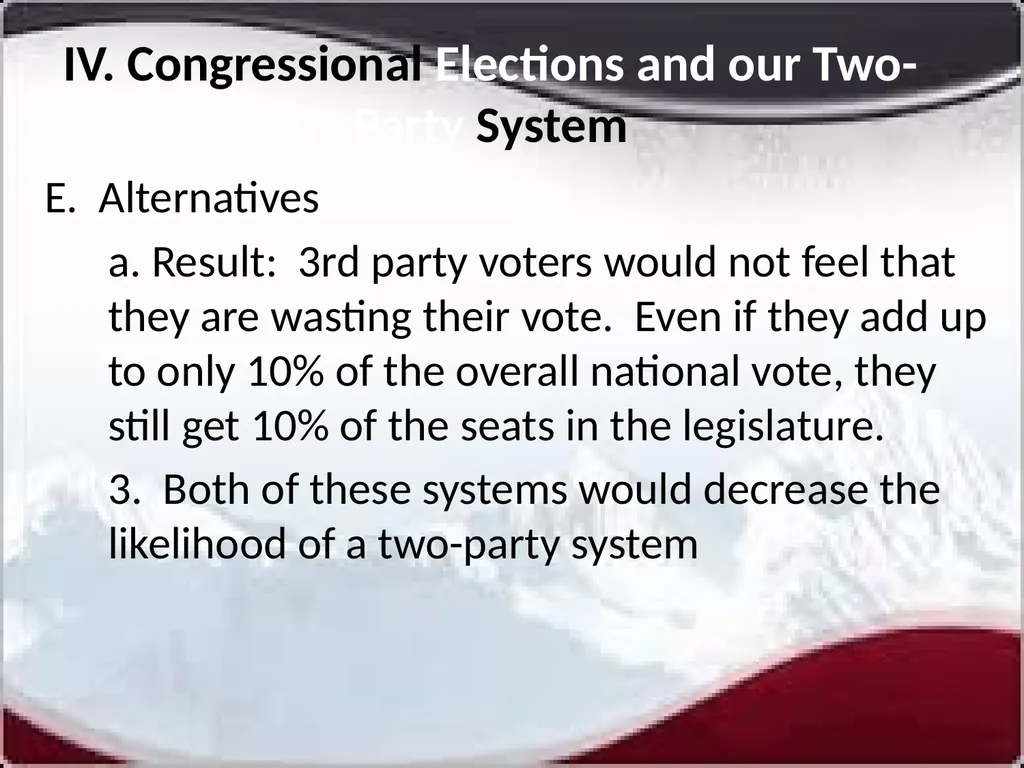 National Elections I. Modern American Political - slide 46 of 55