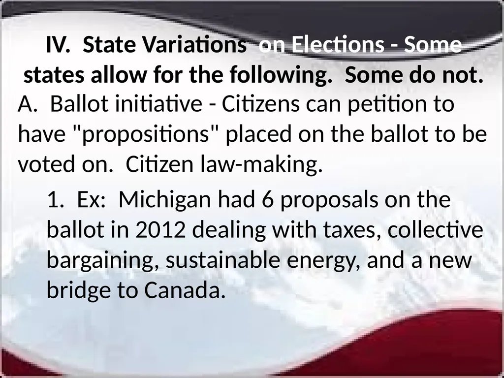 National Elections I. Modern American Political - slide 48 of 55