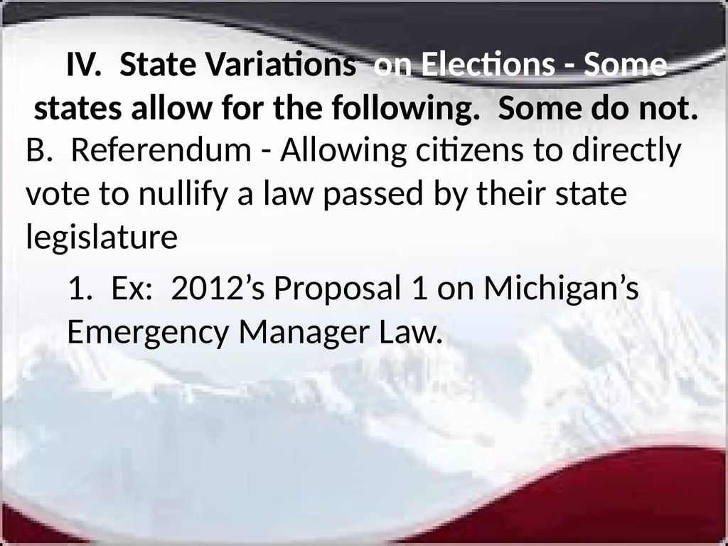 National Elections I. Modern American Political - slide 49 of 55