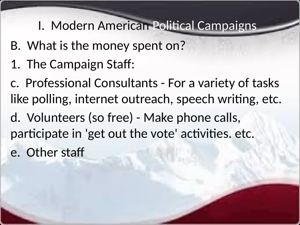 National Elections I. Modern American Political - slide 4 of 55