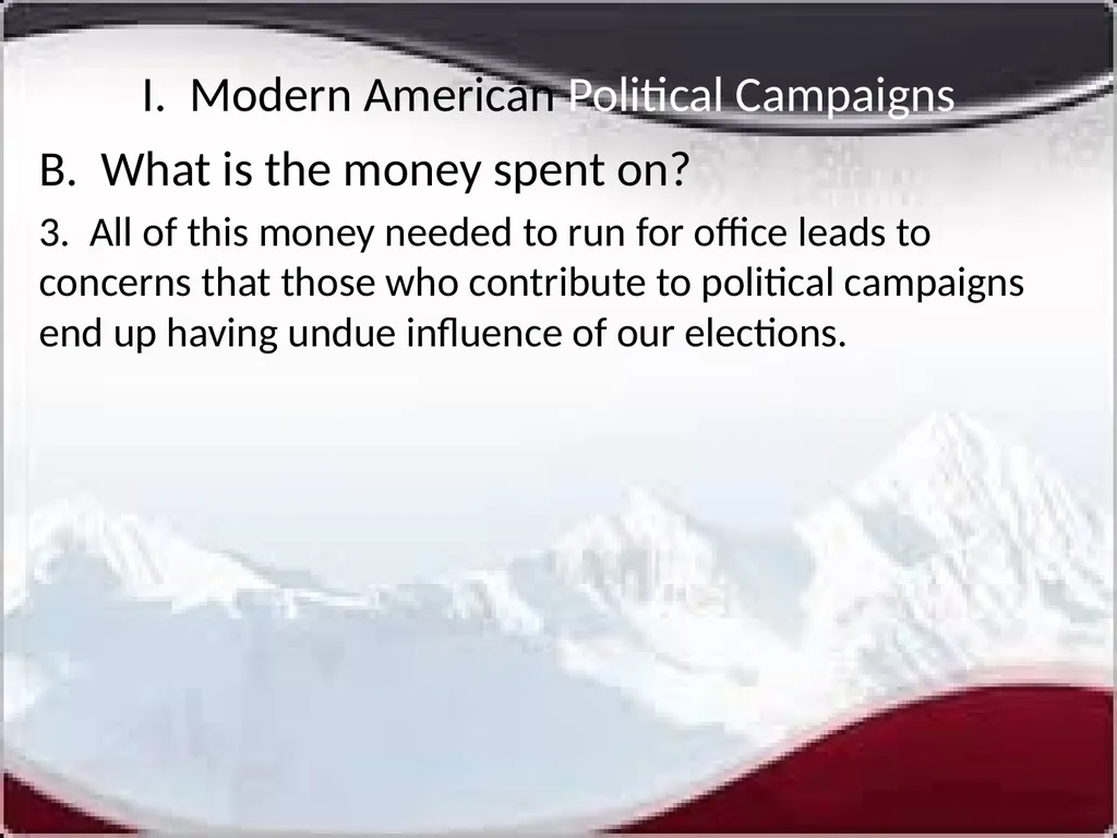 National Elections I. Modern American Political - slide 6 of 55