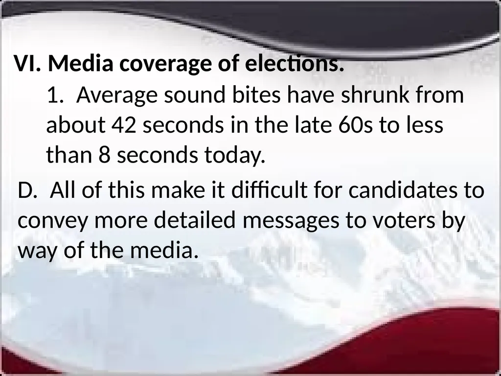 National Elections I. Modern American Political - slide 53 of 55