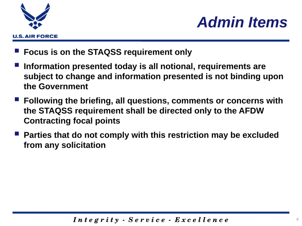 1 Staffing and Technical AQ Services Support - slide 4 of 19