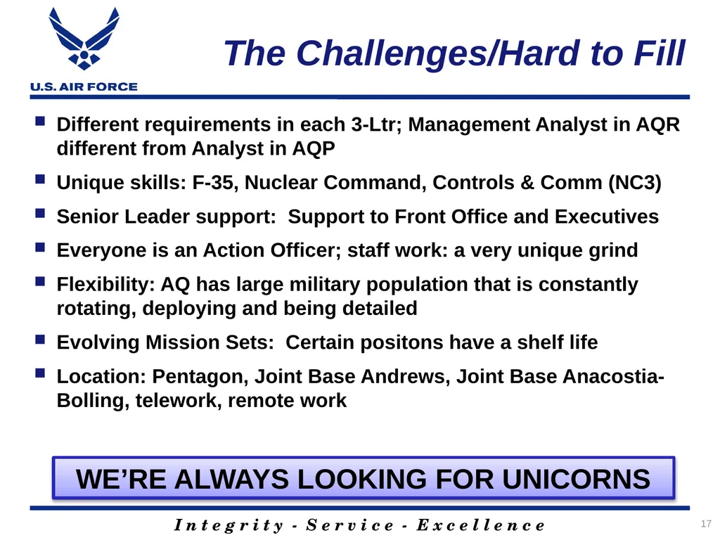 1 Staffing and Technical AQ Services Support - slide 17 of 19