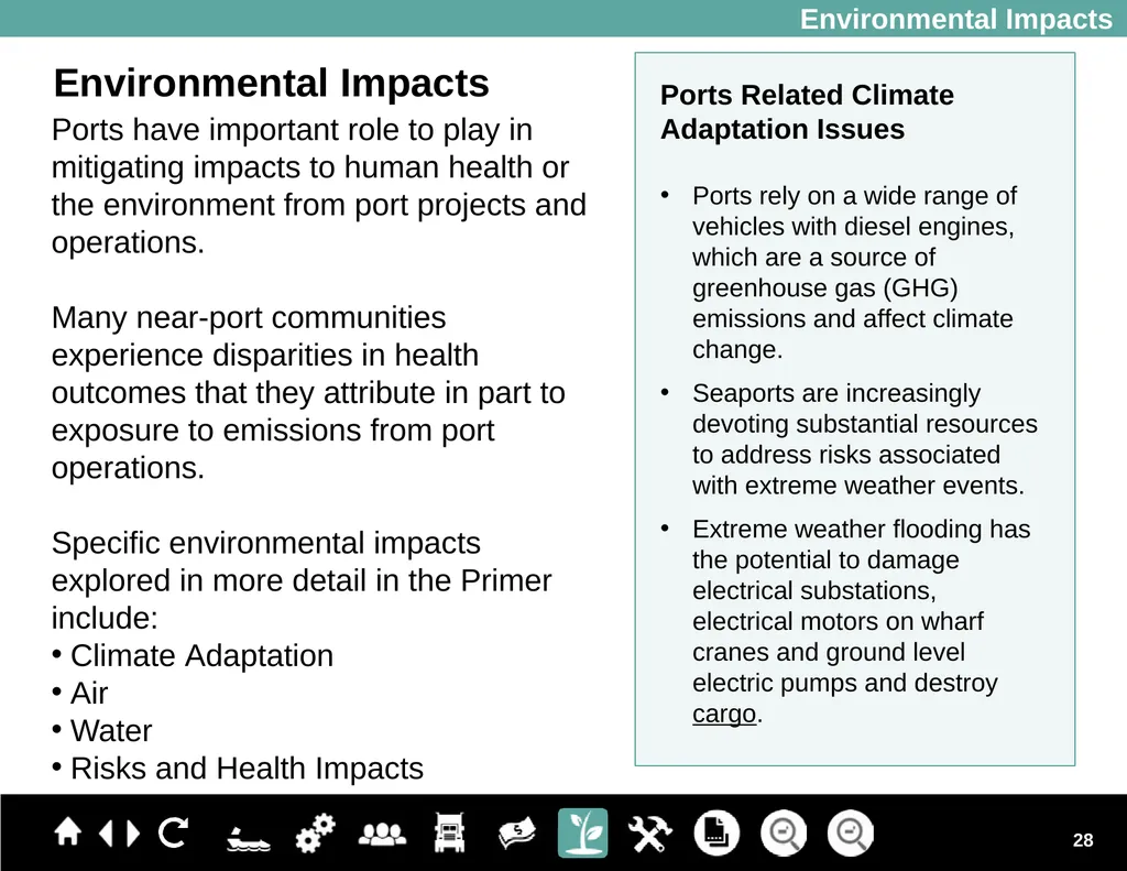 Ports Primer for Communities Module 1: An Overview - slide 28 of 41