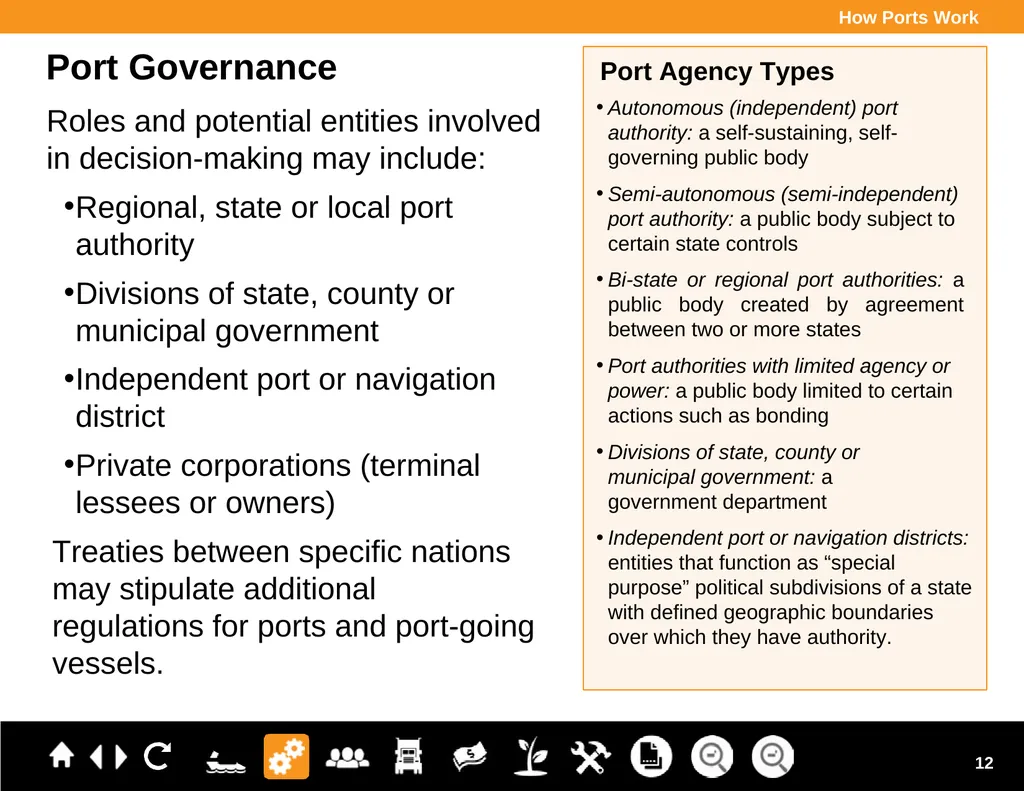 Ports Primer for Communities Module 1: An Overview - slide 12 of 41