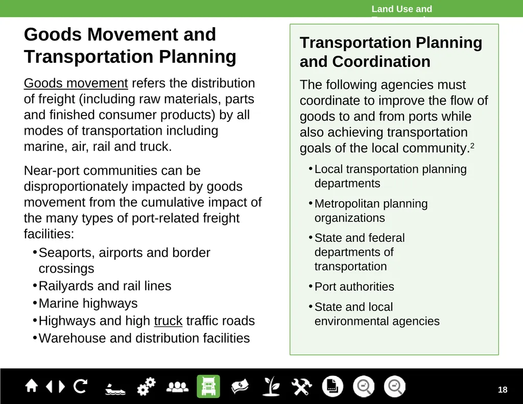 Ports Primer for Communities Module 1: An Overview - slide 18 of 41
