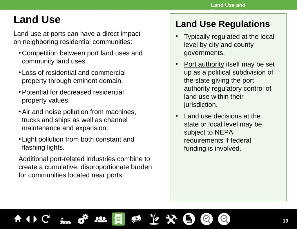 Ports Primer for Communities Module 1: An Overview - slide 19 of 41