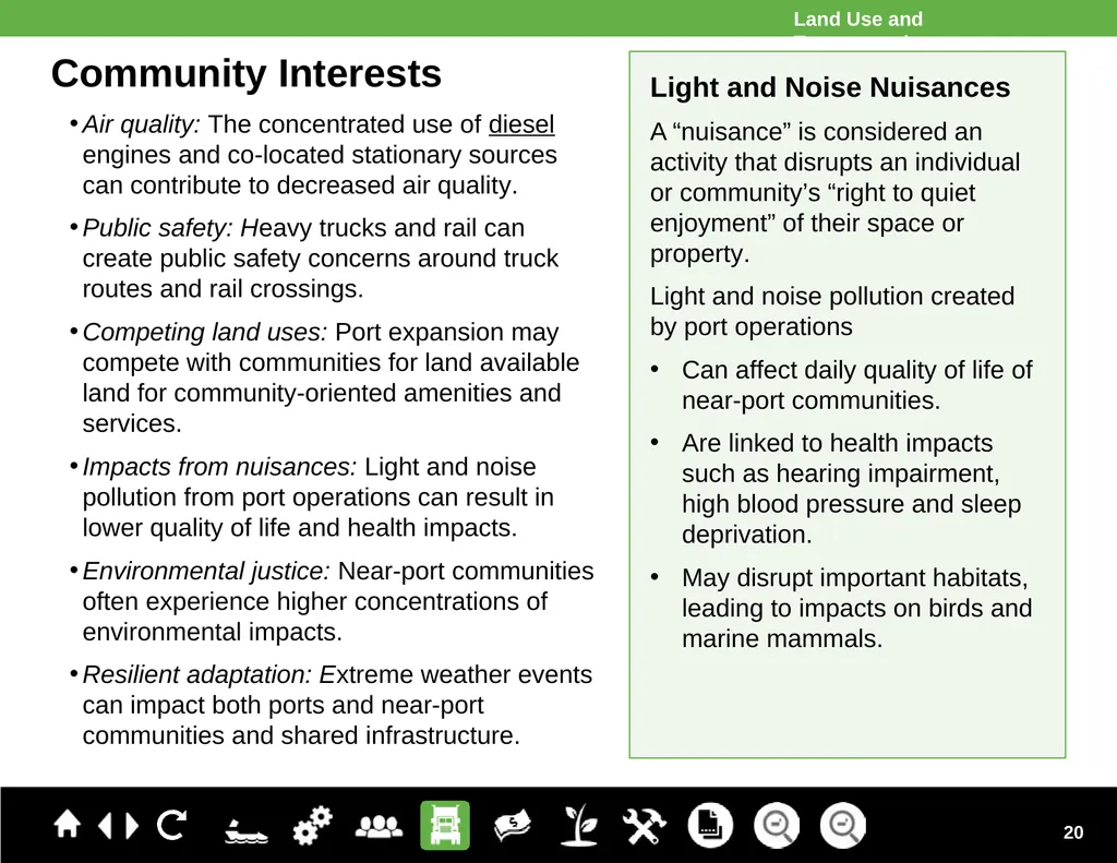 Ports Primer for Communities Module 1: An Overview - slide 20 of 41