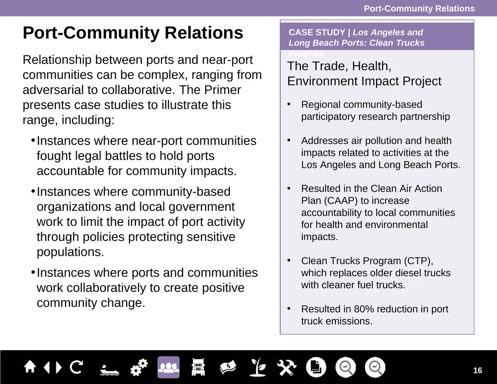 Ports Primer for Communities Module 1: An Overview - slide 16 of 41
