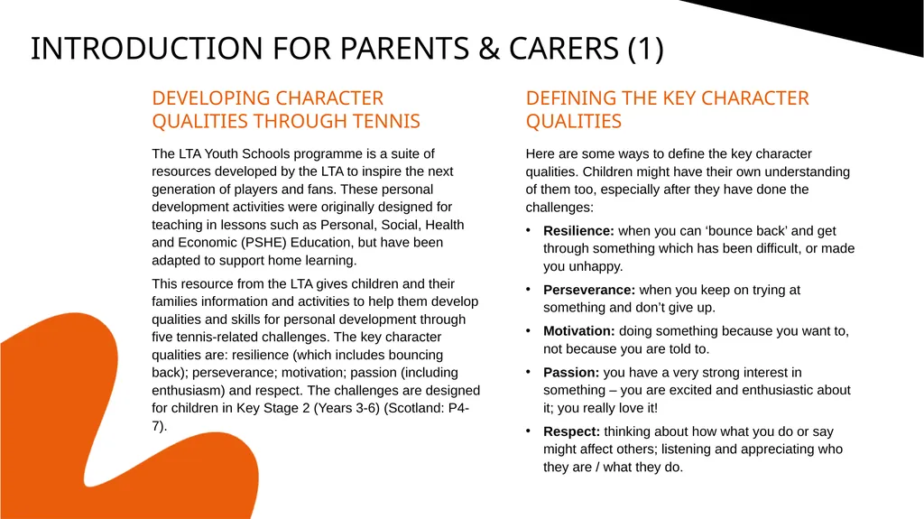 TENNIS AT HOME Personal development challenge 2 - slide 2 of 7