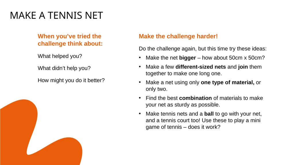 TENNIS AT HOME Personal development challenge 2 - slide 6 of 7