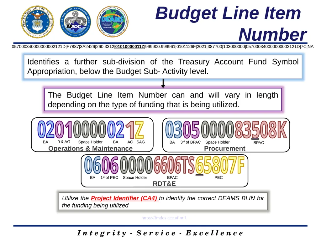 DEAMS LINE OF ACCOUNTING 1 Josh Ingram Contractor - slide 9 of 17