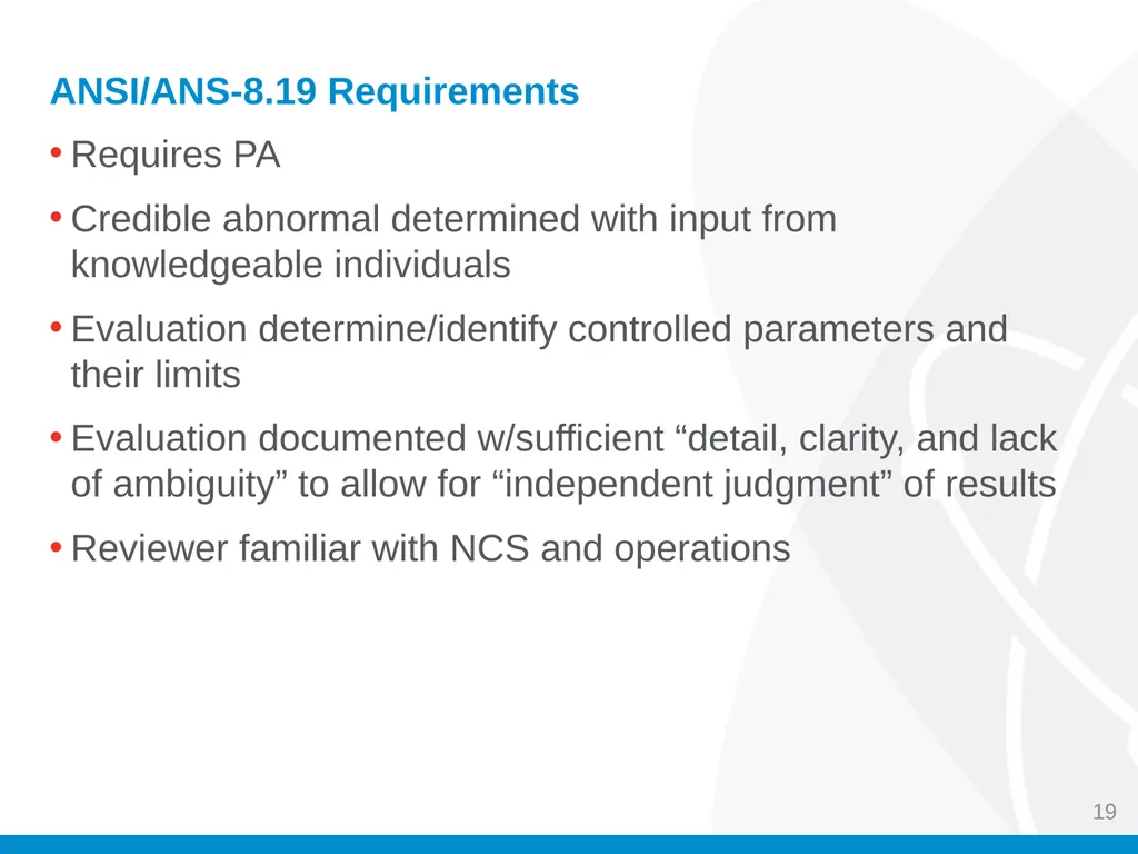 Criticality Safety Evaluations (CSEs) Jason M. - slide 19 of 48