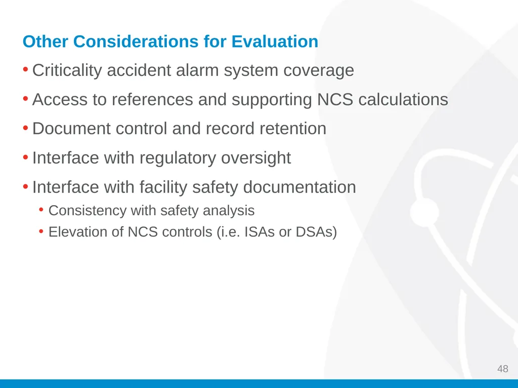 Criticality Safety Evaluations (CSEs) Jason M. - slide 48 of 48