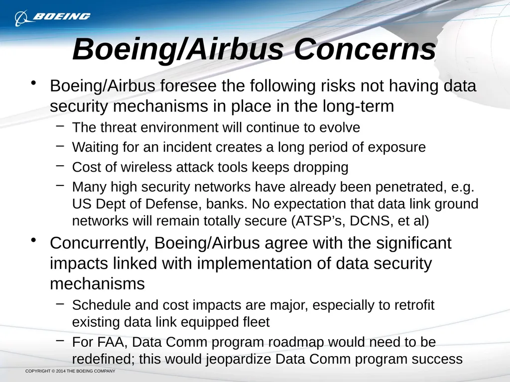 9 July 2014 FAA Data Comm Security Impact Task - slide 5 of 32