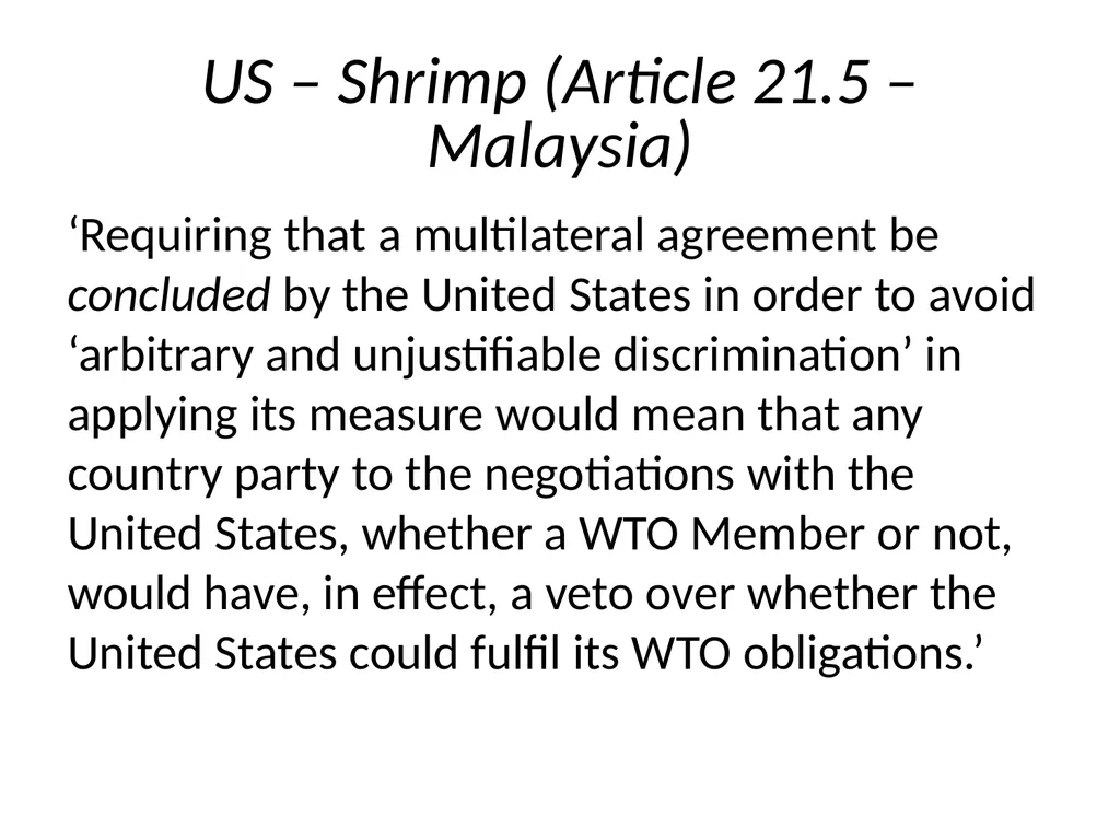 International Legal Framework Comparing basic - slide 51 of 60