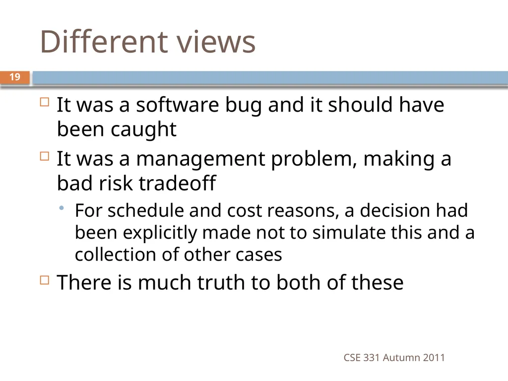 CSE 331 Software Design & Implementation software - slide 19 of 29