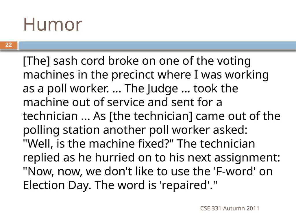 CSE 331 Software Design & Implementation software - slide 22 of 29