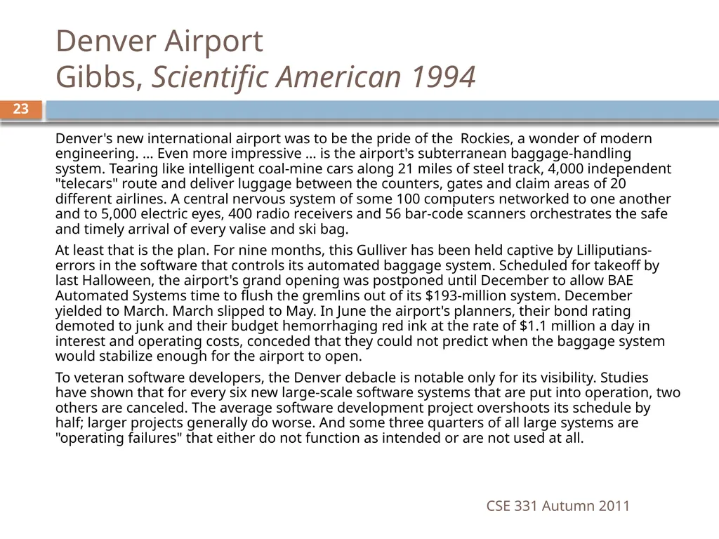 CSE 331 Software Design & Implementation software - slide 23 of 29