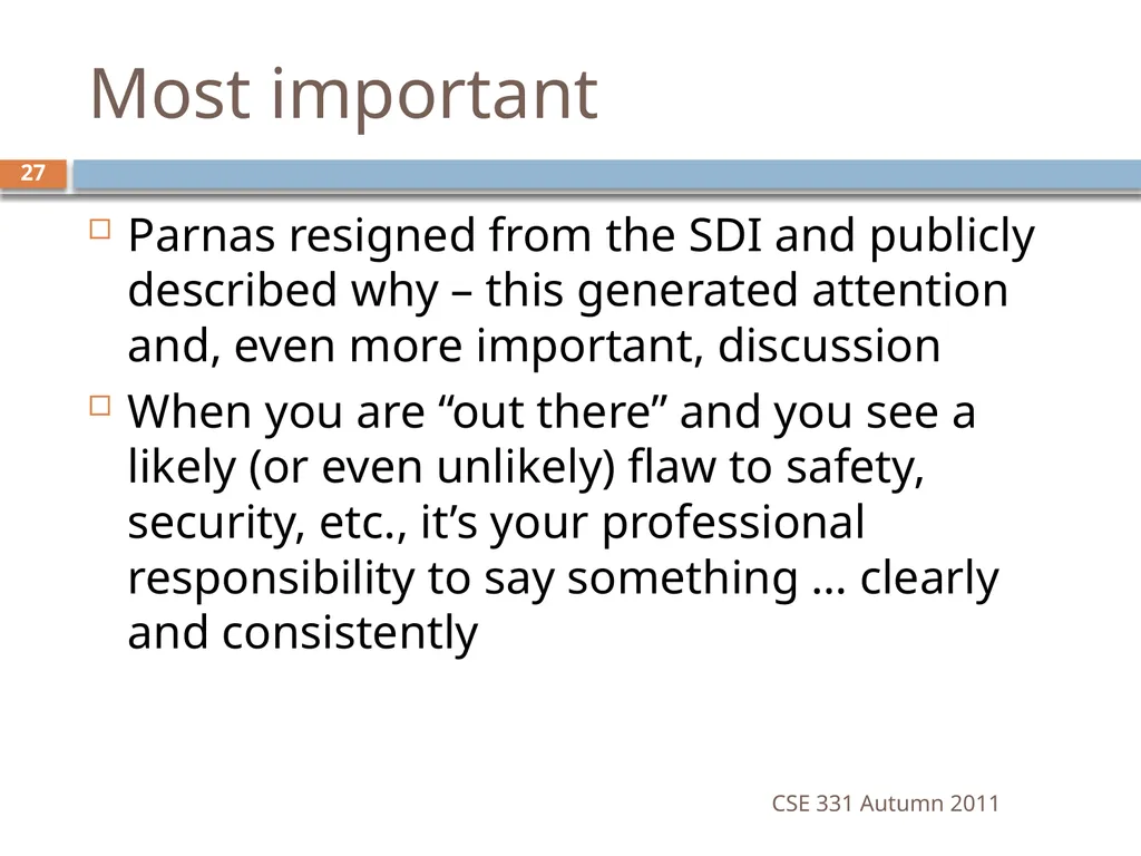 CSE 331 Software Design & Implementation software - slide 27 of 29