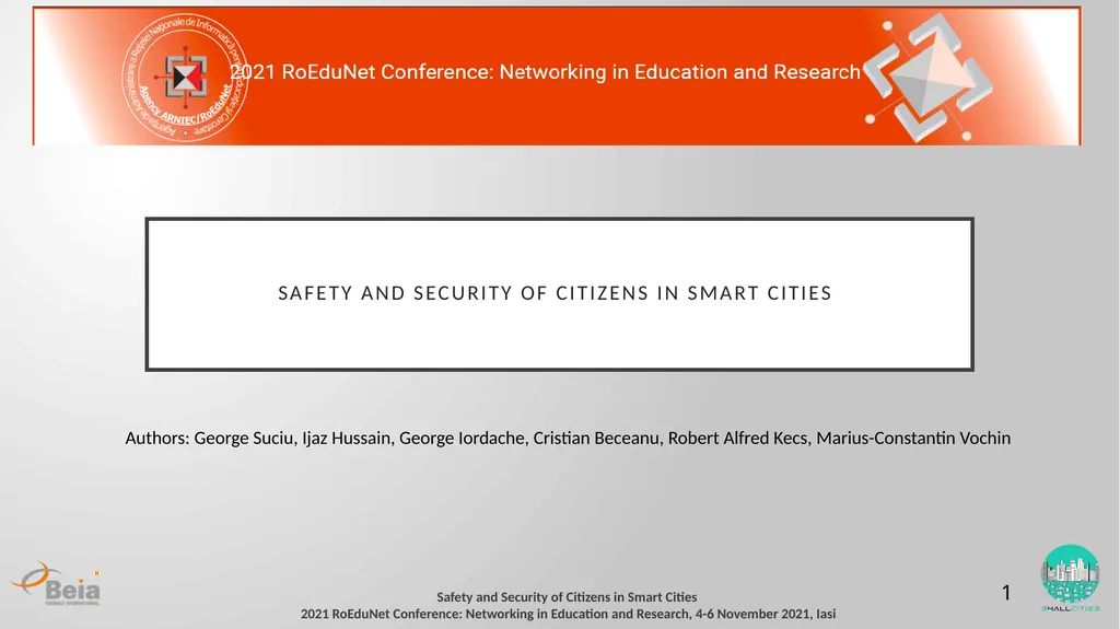 Safety and Security of Citizens in Smart Cities