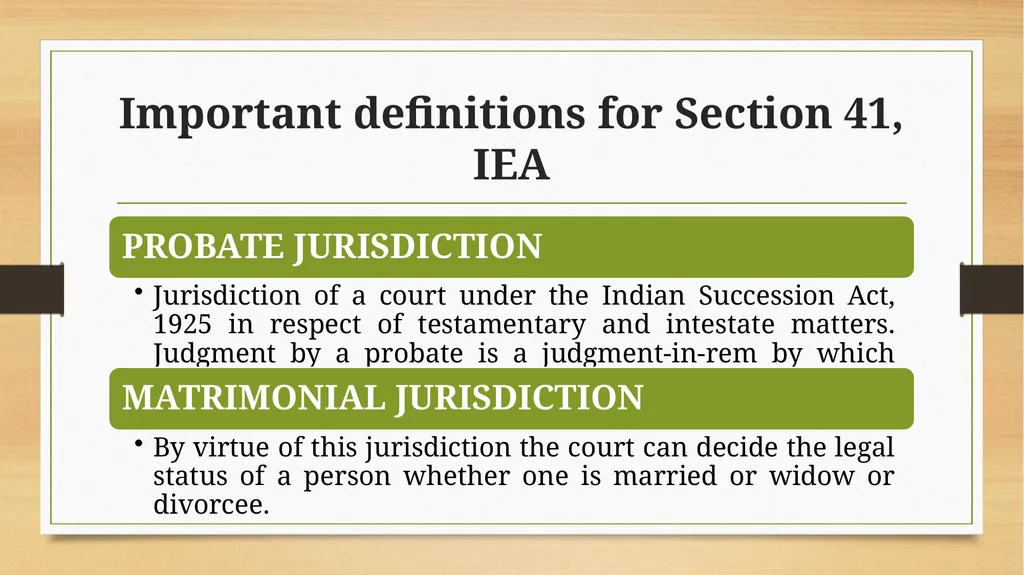 PRESUMPTIONS UNDER THE INDIAN EVIDENCE ACT, 1872 © - slide 33 of 45
