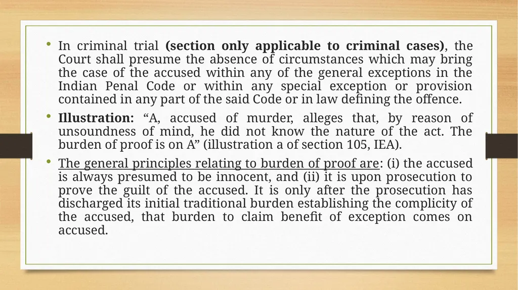 PRESUMPTIONS UNDER THE INDIAN EVIDENCE ACT, 1872 © - slide 17 of 45