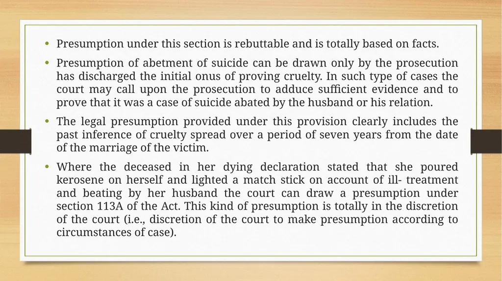 PRESUMPTIONS UNDER THE INDIAN EVIDENCE ACT, 1872 © - slide 10 of 45