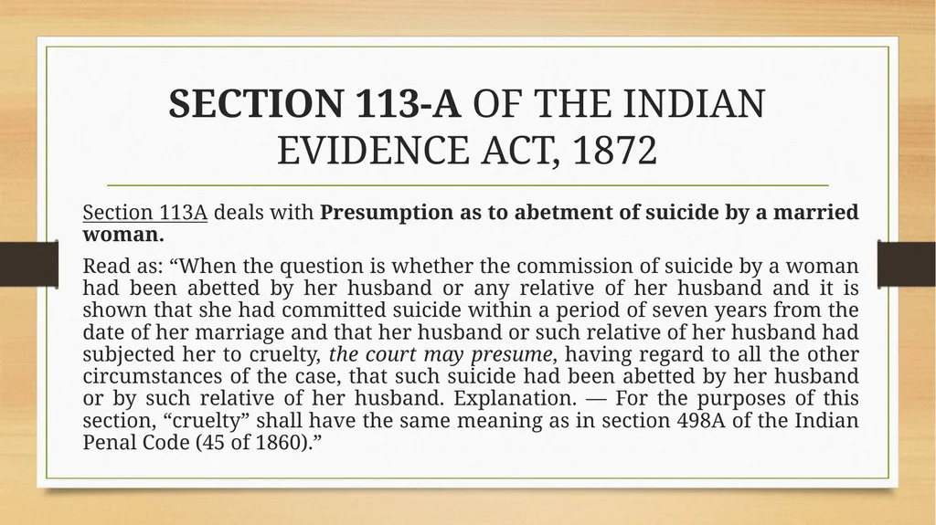PRESUMPTIONS UNDER THE INDIAN EVIDENCE ACT, 1872 © - slide 8 of 45