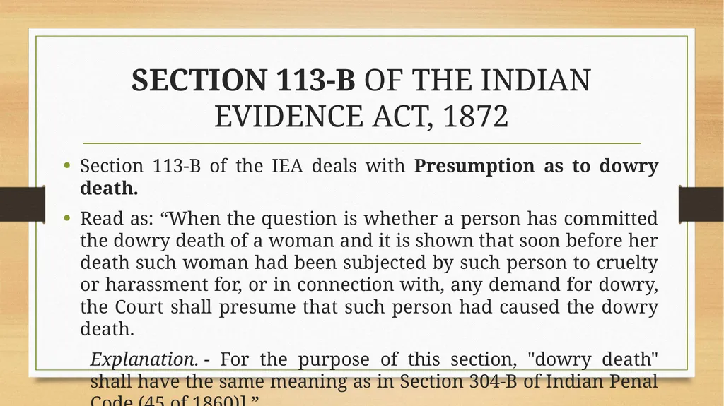 PRESUMPTIONS UNDER THE INDIAN EVIDENCE ACT, 1872 © - slide 22 of 45