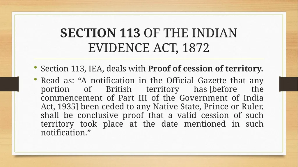 PRESUMPTIONS UNDER THE INDIAN EVIDENCE ACT, 1872 © - slide 43 of 45