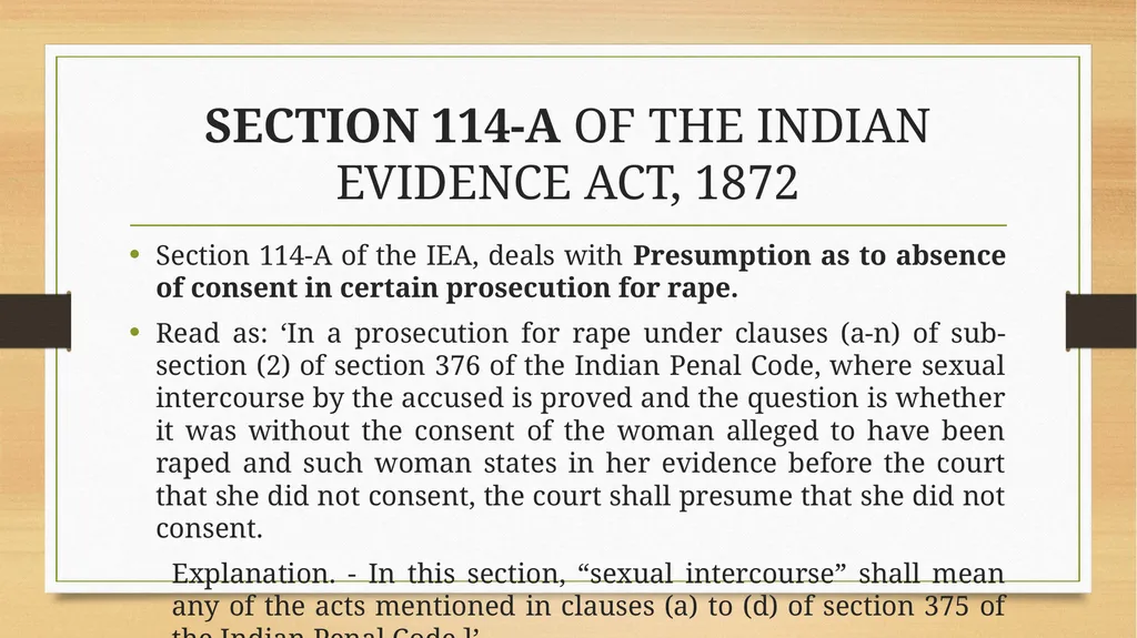PRESUMPTIONS UNDER THE INDIAN EVIDENCE ACT, 1872 © - slide 26 of 45