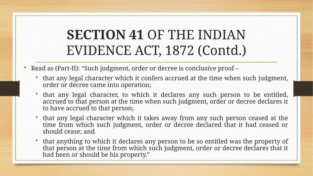 PRESUMPTIONS UNDER THE INDIAN EVIDENCE ACT, 1872 © - slide 31 of 45