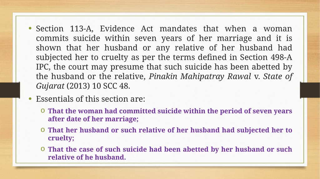 PRESUMPTIONS UNDER THE INDIAN EVIDENCE ACT, 1872 © - slide 9 of 45
