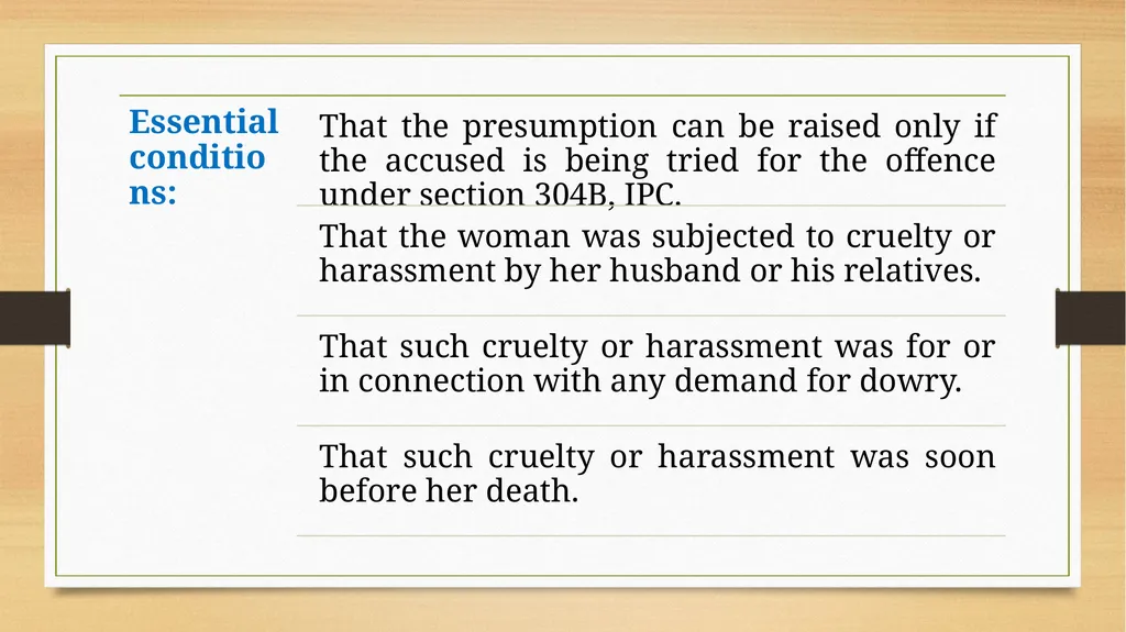 PRESUMPTIONS UNDER THE INDIAN EVIDENCE ACT, 1872 © - slide 23 of 45