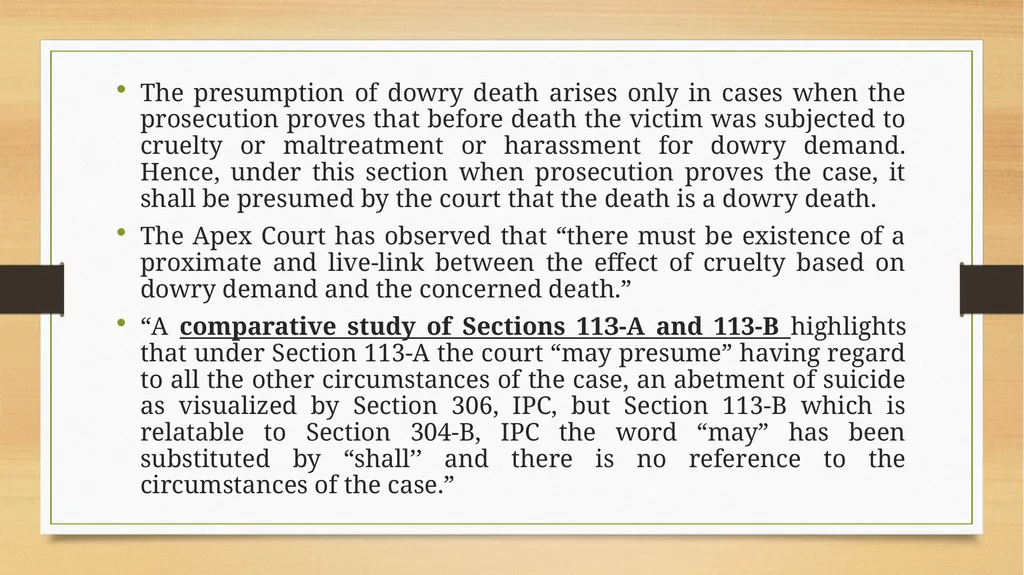 PRESUMPTIONS UNDER THE INDIAN EVIDENCE ACT, 1872 © - slide 24 of 45