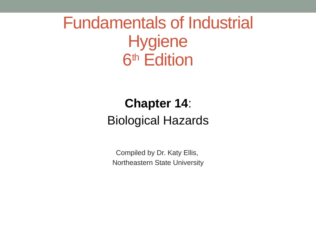 Fundamentals of Industrial Hygiene 6th Edition